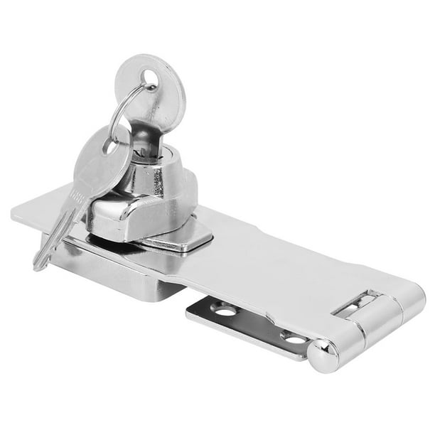 Keyed Hasp Lock Anti‑Theft Zinc Alloy Household Rotate 90° to Lock Hasp Lock Safety Hasp for Furniture Cabinets Drawers Cupboards Closets Etc Keyed Hasp Lock Anti‑Theft Zinc Alloy Household Rotate 90° to Lock Hasp Lock Safety Hasp for Furniture Cabinets Drawers Cupboards Closets Etc